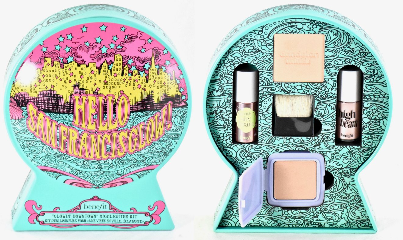 Benefit Cosmetics Hello SanFrancisGLOW! Glowin' Downtown Highlighter Kit - Limited Edition Makeup Set