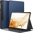 JETech Case for Samsung Galaxy Tab S8 Plus 2022 / S7 FE 2021 / S7 Plus 2020 12.4-Inch with S Pen Holder, Slim Folio Stand Protective Tablet Cover, Multi-Angle Viewing (Navy)