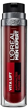 L'Oreal Men Expert Vita Lift Anti-Falten Turbo Gel, hochdosierte Anti-Aging Wirkung mit Sofort-Effekt, gegen müde Augen, Auge
