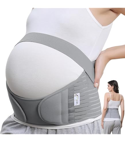 Bande Ventrale Medela Pour Grossesse - Soutien Du Ventre Et Du Bas Du Dos - Sans Couture, Respirante - Taille Unique