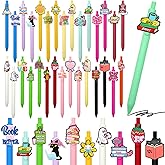 Pabucle 30 Pcs Bookish Ballpoint Pens Writing Pen Bulk Black Ink Pens Gifts for Book Lover Supplies Stationery Office Party Favors