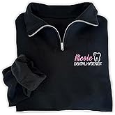 Chillever - Dental Hygienist Embroidered Sweatshirt, Gift For Hygienist, Tooth Gift, Teeth Sweatshirts For Women