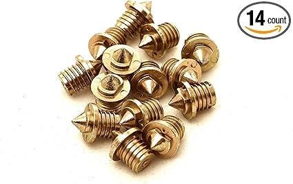 metallic gold track spikes