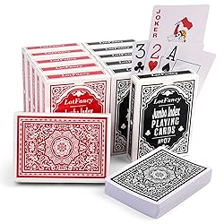 LotFancy Playing Cards, Large Print, 12 Decks of