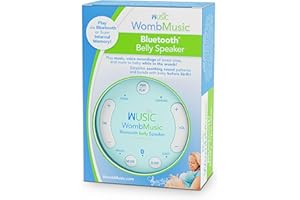 Wusic Safe Wireless Pregnancy Headphones for Belly – Womb Music Bluetooth Baby Headphones for Bonding, Pregnancy Essentials for First Time Moms, One-Tap Bluetooth Plays 8+ Hours of Music to Your Baby