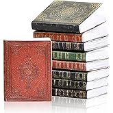 Focenat 9 Pieces 1:12 Miniatures Dollhouse Books, Mini Books Dollhouse Accessories,Mini Books Model Toy Supplies Decoration f