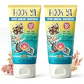 Hawaii Reef Compliant, Non-Nano Mineral Sunscreen 3oz Travel Size, (2) Pack 6oz Total, UVA/UVB Protection, Octinoxate-Oxybenzone Free, No Fragrance, PABA-Paraben free, Made in USA
