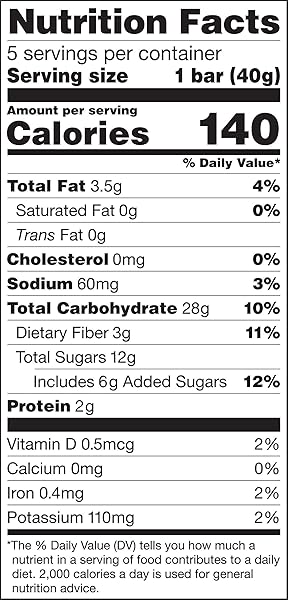 GLUTINO GLUTEN FREE OVEN BAKED BAR, APPLE CINNAMON, NATURALLY FLAVORED, 5 CT