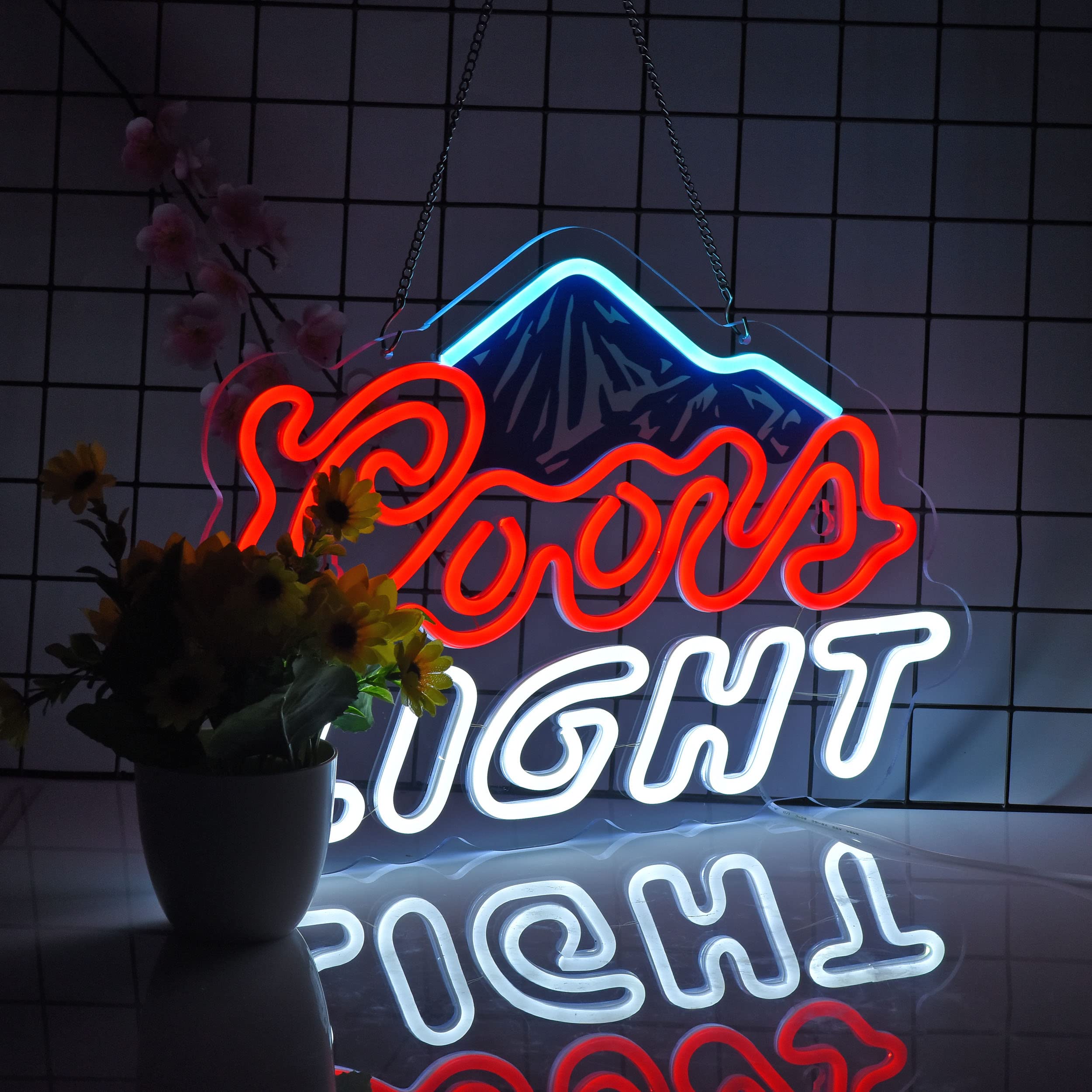Photo 1 of (SPARE PARTS) Neon Sign for Wall Décor Crs Light Neon Signs Beer Bar Home Bedroom Man Cave Office Hotel Pub Cafe Neon Light with Dimmable Switch LED for Wall Decor