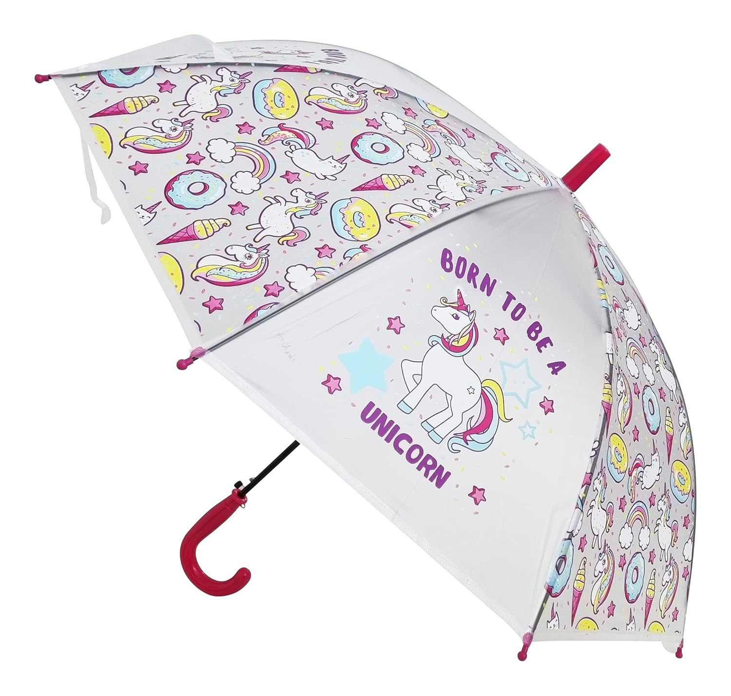 Jagmag® Random Color Unicorn Translucent Umbrella for Girls/Latest
