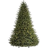 Hykolity 12ft Premium Prelit Christmas Tree Extra Full 13661 Realistic Tips | Fast Connect, Remote &amp; Foot Pedal Control, 2150 Dualcolor LEDs, 9 Lighting Modes, High End Pre-lit Xmas Tree for Home Decor