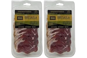 MEAT CRAFTERS MeatCrafters Sliced Bresaola, Dry Cured, Antibiotic Free, All Natural Beef Eye Round, 3oz (2-Pack)
