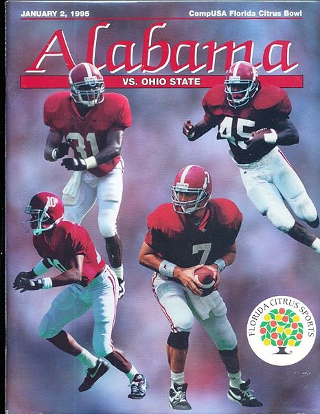 Alabama Football Media Guide Compusa Florida Citrus Bowl