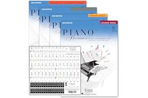 FABER PIANO ADVENTURES Piano Adventures Level 2A Learning Library Set By Nancy Faber - Lesson, Theory, Performance, Technique & Artistry Books & Juliet Music Piano Keys 88/61/54/49 Full Set Removable Sticker
