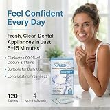 Retainer Fresh Retainer Cleaner Tablets 120 Count Mint Fragrance for All Dental view 2