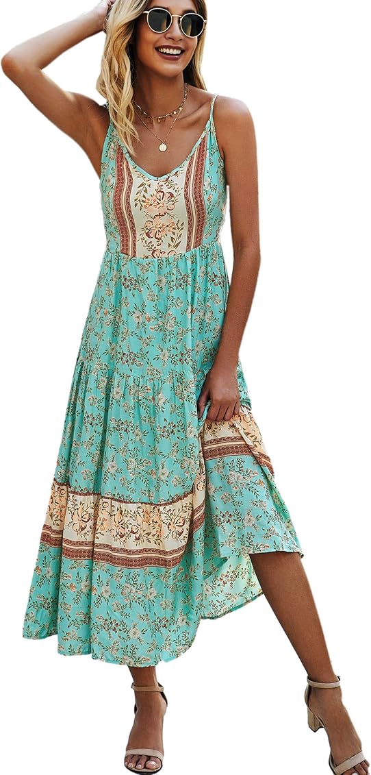 Angashion Women's Dresses Floral 