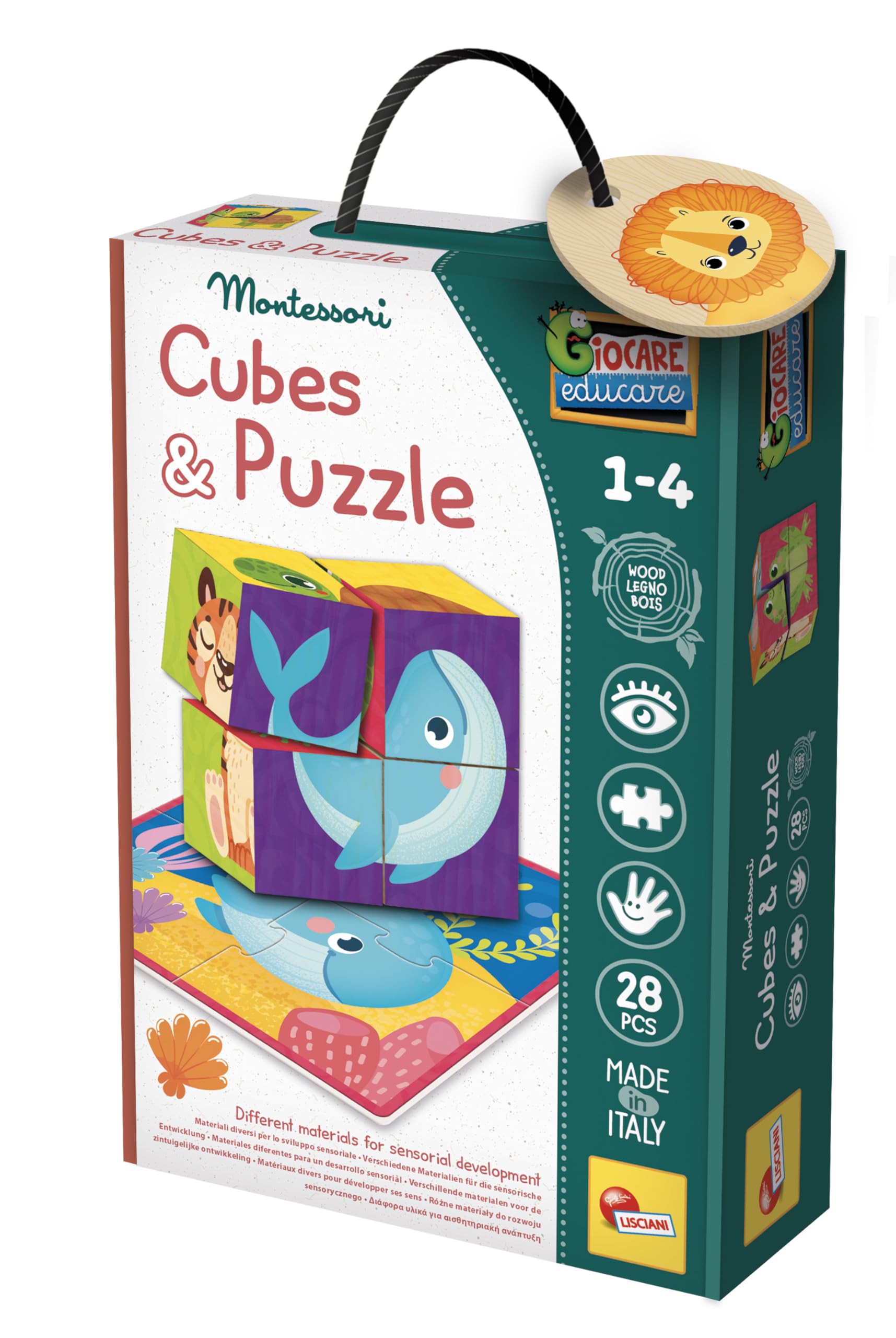 Liscianigiochi MONTESSORI CUBES AND PUZZLE