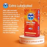 Skins Ultra Thin Premium Condoms 12 Pack - No Latex Smell, Extra Lubrication view 2