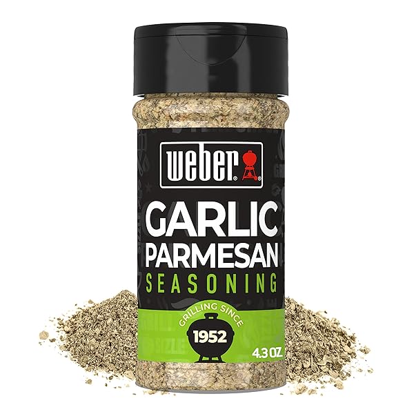 WEBER GARLIC PARMESAN SEASONING, 4.3 OZ