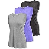 COOrun Women's Sleeveless Athletic Shirts Lightweight Sports Shirt Quick Dry Yoga Tank Tops Muscle Tank