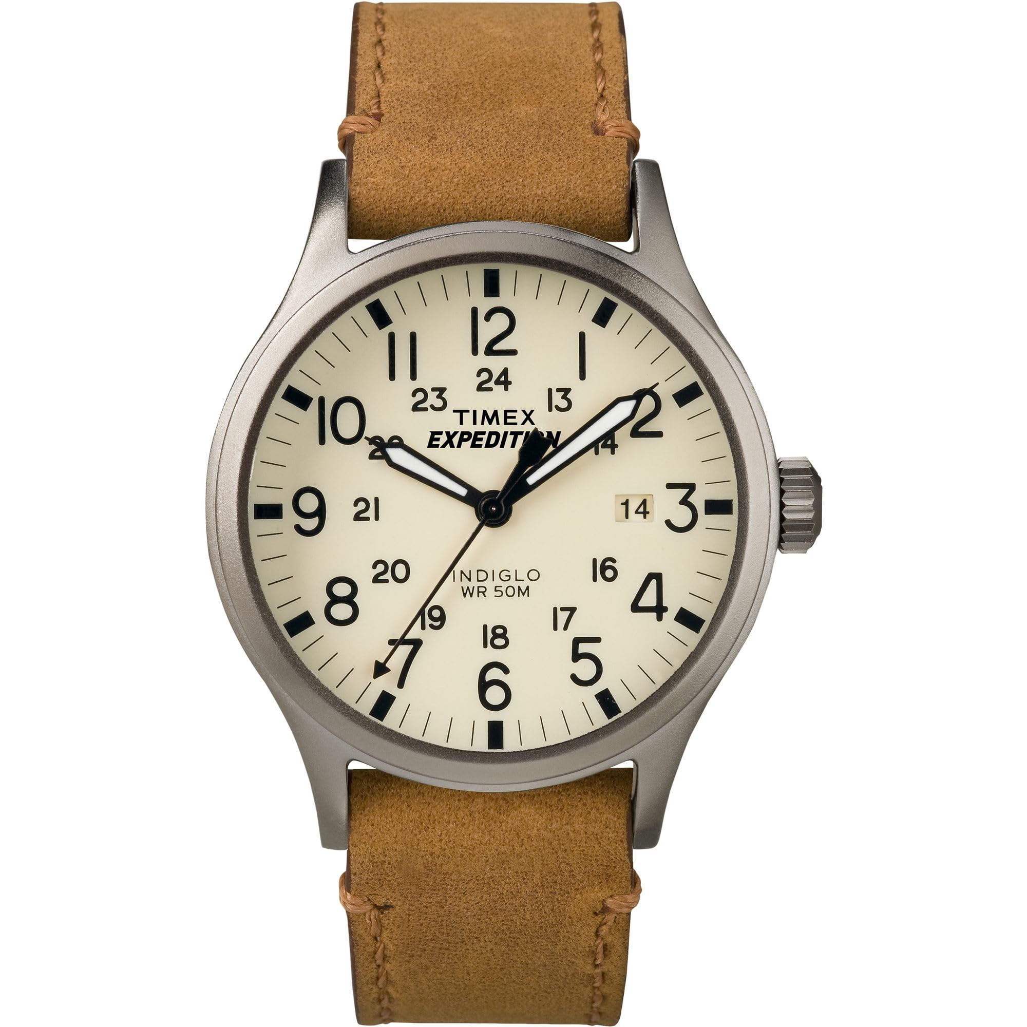 Timex Expedition Scout Men's 40mm Leather Strap Watch TWC001200