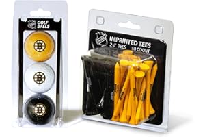 Team Golf NHL Philadelphia Flyers 3 Golf Balls and 50 Golf Tees Logo Imprinted Golf Balls (3 Count) & 2-3/4" Regulation Golf Tees (50 Count), Multi Colored