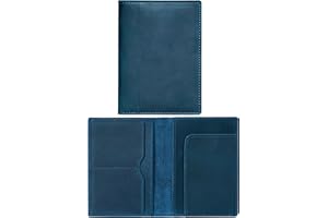 HIFA Leather Passport Holder, Handmade Passport Cover with Card and Ticket Slot - Genuine Leather, Elegant Design, Easy Access - Passport Case, Passport Wallet, Passport Holder