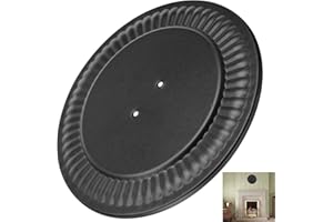 FENXDN Replacement Furnace Flue Hole Cover 6719900 for 4" to 8" Chimney Flue Hole | Adjustable | Replacement Stove Pipe Flue Hole Cover for Wall Decor Covers The Flue - Black, Replace: BM0026 BM0353