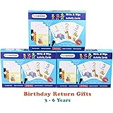 Funvention- for Little Scientist in Every Kid Educational Game 123 Numbers (Pack of 3) Write and Wipe Activity Pen Control Writing & Counting Practice Cards Learning Games, Educational Toys for Children 3-6 Years, Birthday Return Gifts