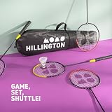 Hillington Badminton Set with Net for 4 Players – All-Weather Rackets & Carry view 2