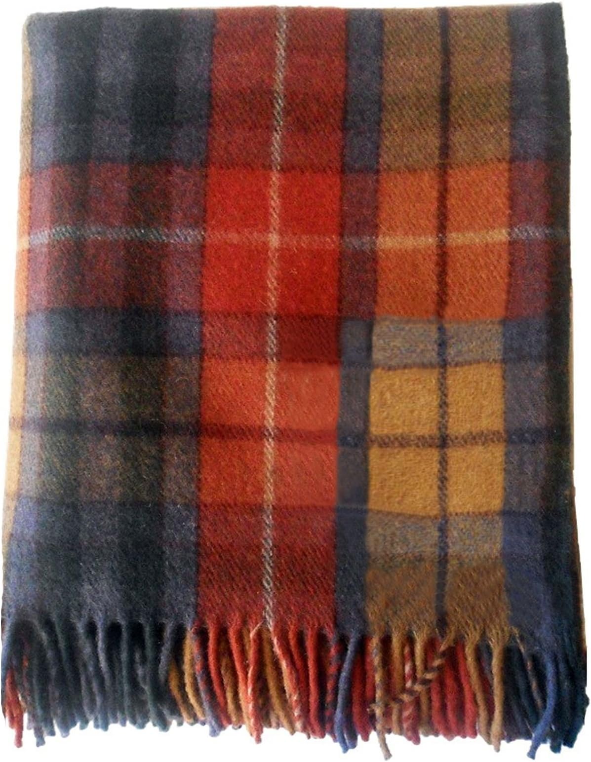 I LUV LTDHighland Scottish Wool Throw Blanket Tartan Buchanan Antique Large Sofa Throw 175cm x 157 cm (69" x 62") Plaid Blanket Outdoor Blanket Picnic Rug Throw Blankets for Couch