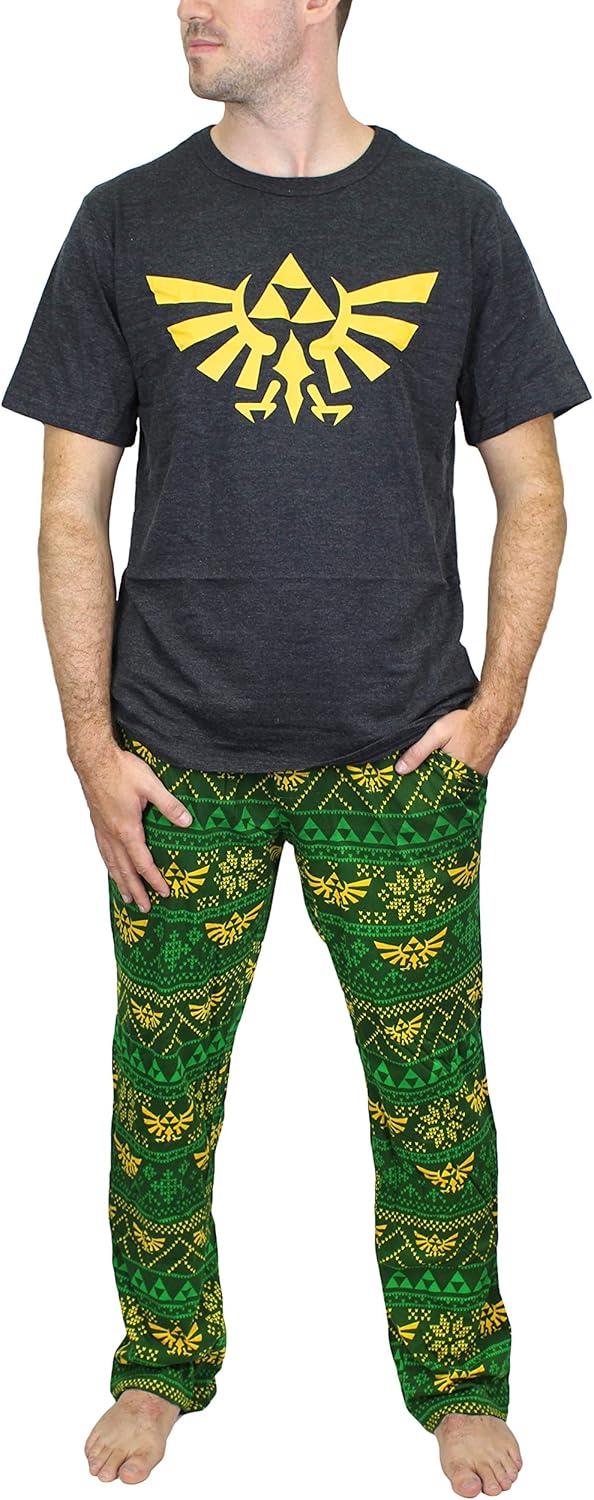 Zelda New Men's Nintendo Men's 2Piece Pajama Sleep Set M