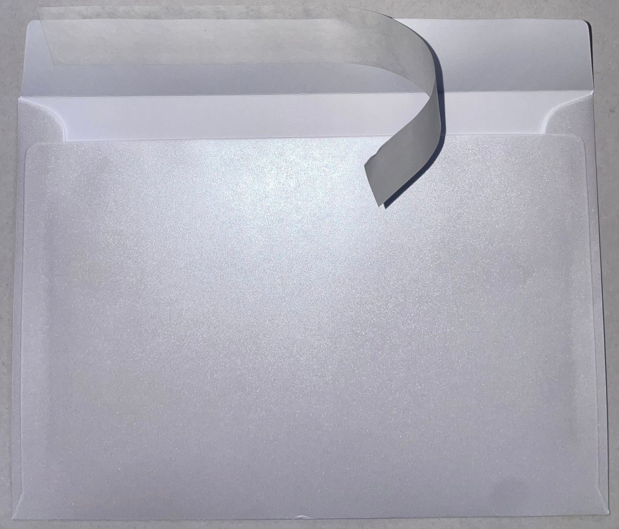 C5 Coloured Envelopes for A5 Greeting Cards Peel and Seal Wallet Envelopes Wedding Invitation Crafts Office 162x229mm- Pack of 20 envelopes (Pearl White P&S)