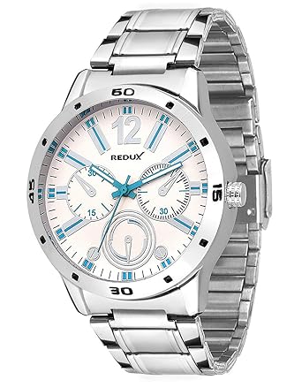 Redux Analogue Round White Dial Mens Watch -Rws0001