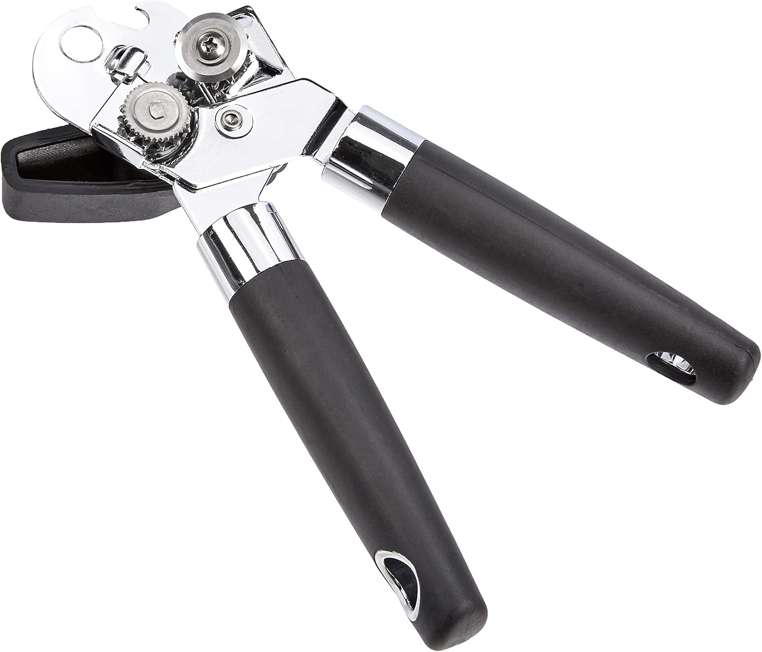Basics Can Opener, Black Soft Grip Handle: Kitchen & Dining