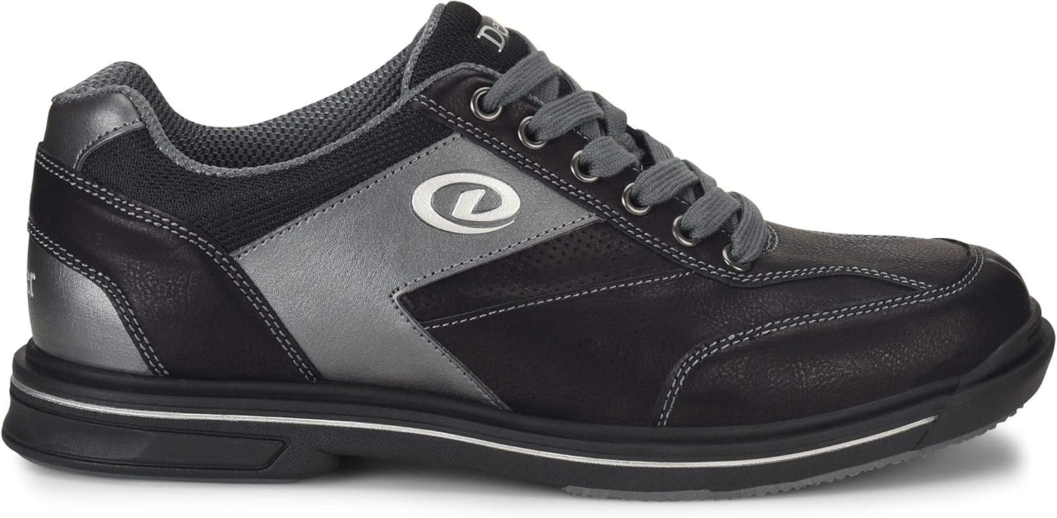 Dexter Mens Match Play Black/Alloy Right Handed Wide Width Bowling Shoes Bowling