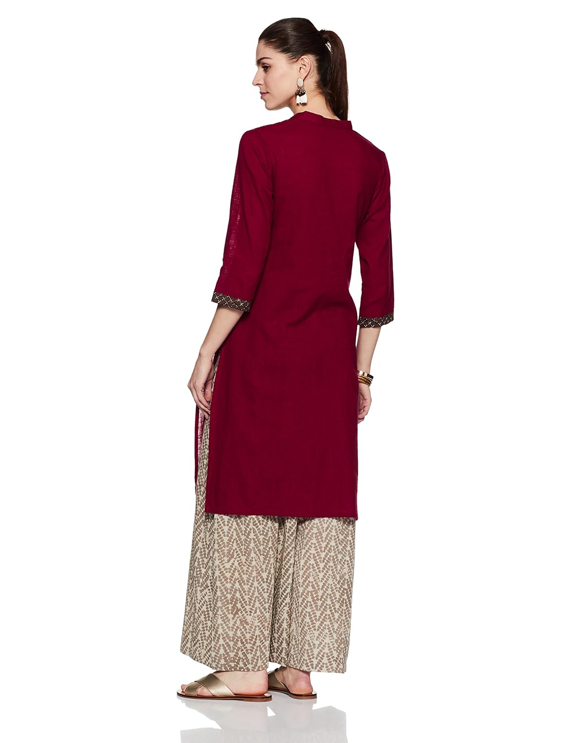 indigo women's straight kurta