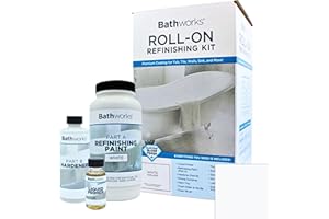 Bathworks DIY Bathtub & Tile Refinishing Kit; 20 oz; Tub; Tile; Wall Surround; Sink; Quick 24 hour dry time; High Gloss Resin