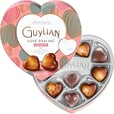 Guylian Belgian Chocolate Heart Gift Box, Assorted, 10 pc Pralin&eacute;, 3.7 oz | Assorted Pralin&eacute; Candies, White, Milk and Dark Chocolate, Gift for Women and Men, Rich Indulgent Flavor, Great Gift Idea