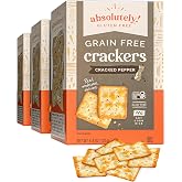 Absolutely Gluten Free Cracked Pepper Crackers, 4.4 Ounce (3-Pack)