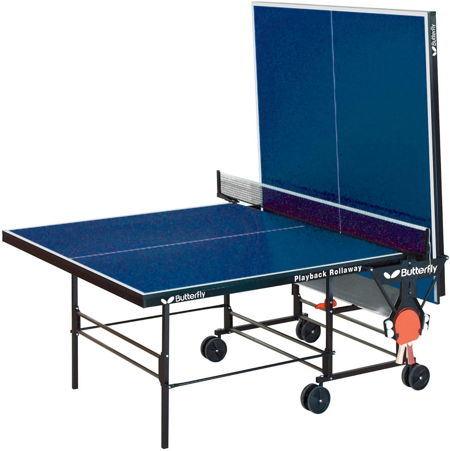 Butterfly Playback 19 Table Tennis Table - 3/4" Ping Pong Table Top - Folding Ping Pong Table with Wheels - Ping Pong Paddle and Balls Holder - Free Ping Pong Net : Indoor Outdoor Ping Pong Table : Sports & Outdoors