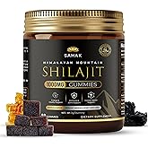 SAHAK Shilajit Gummies, Himalayan Strength & Energy Support for Men & Women with KSM-66 Ashwagandha, Manuka Honey MGO & 85+ Minerals – Lab Tested, Sugar-Free, Vitality & Focus Formula, 60ct