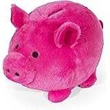 jumbo plush piggy bank rainbow