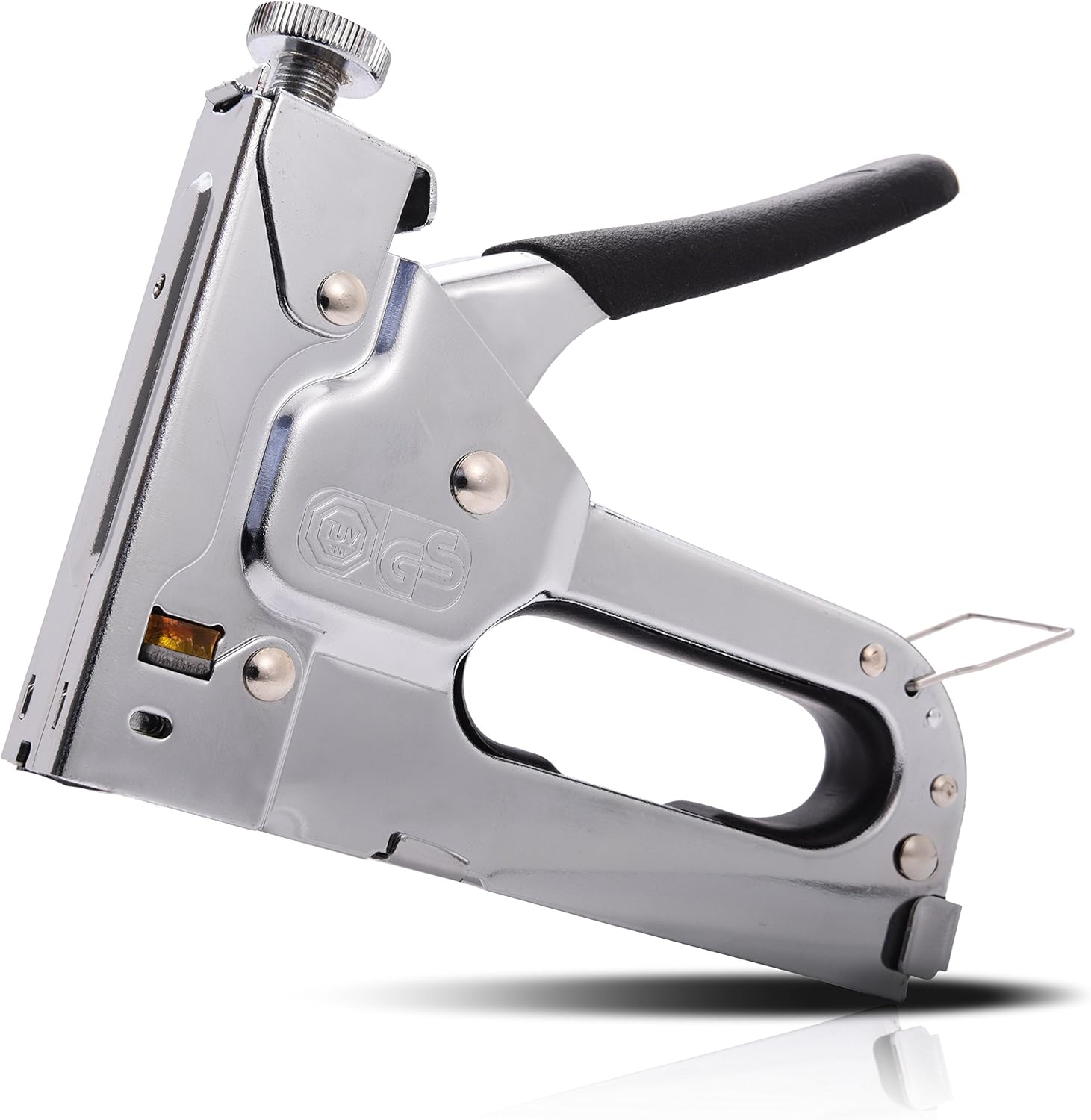 WOLFWILL 3 in 1 Heavy-Duty Staple Gun Kit with Remover Brad Nail Gun Bonus 3 Types Nail Set - - 