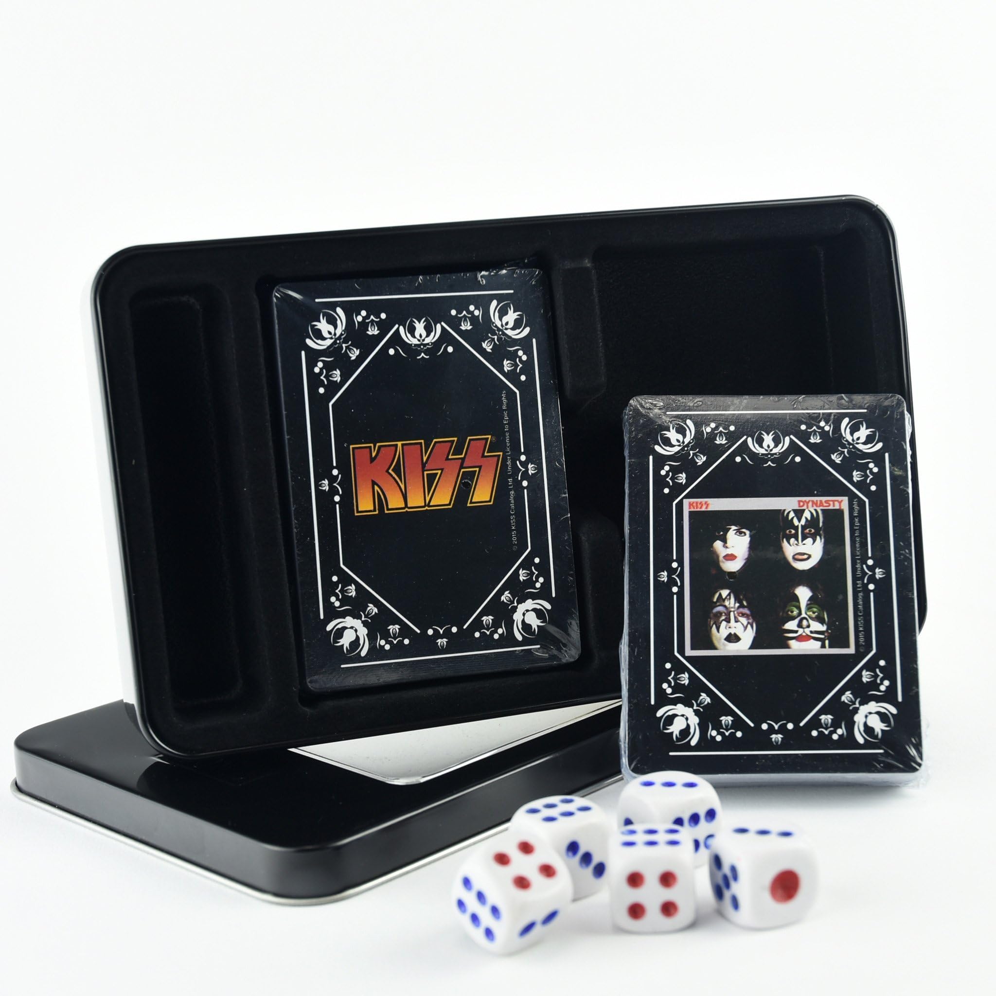 Iconic Concepts Kiss Double Deck Playing Cards with Dice Set
