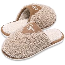 Pantoufles Femme HYSENM En Fourrure - Chaudes Et Douces - Semelle Antidérapante - Taille 36-42