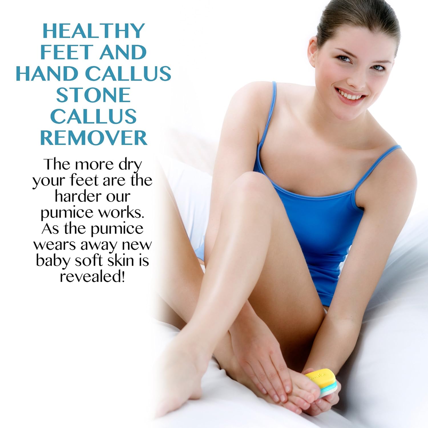2 in 1 Foot Pumice Stone Scrubber and Callus Remover Cracked Heel Treatment with Lemongrass Moisturizing Foot Soap - My Solemate: Beauty