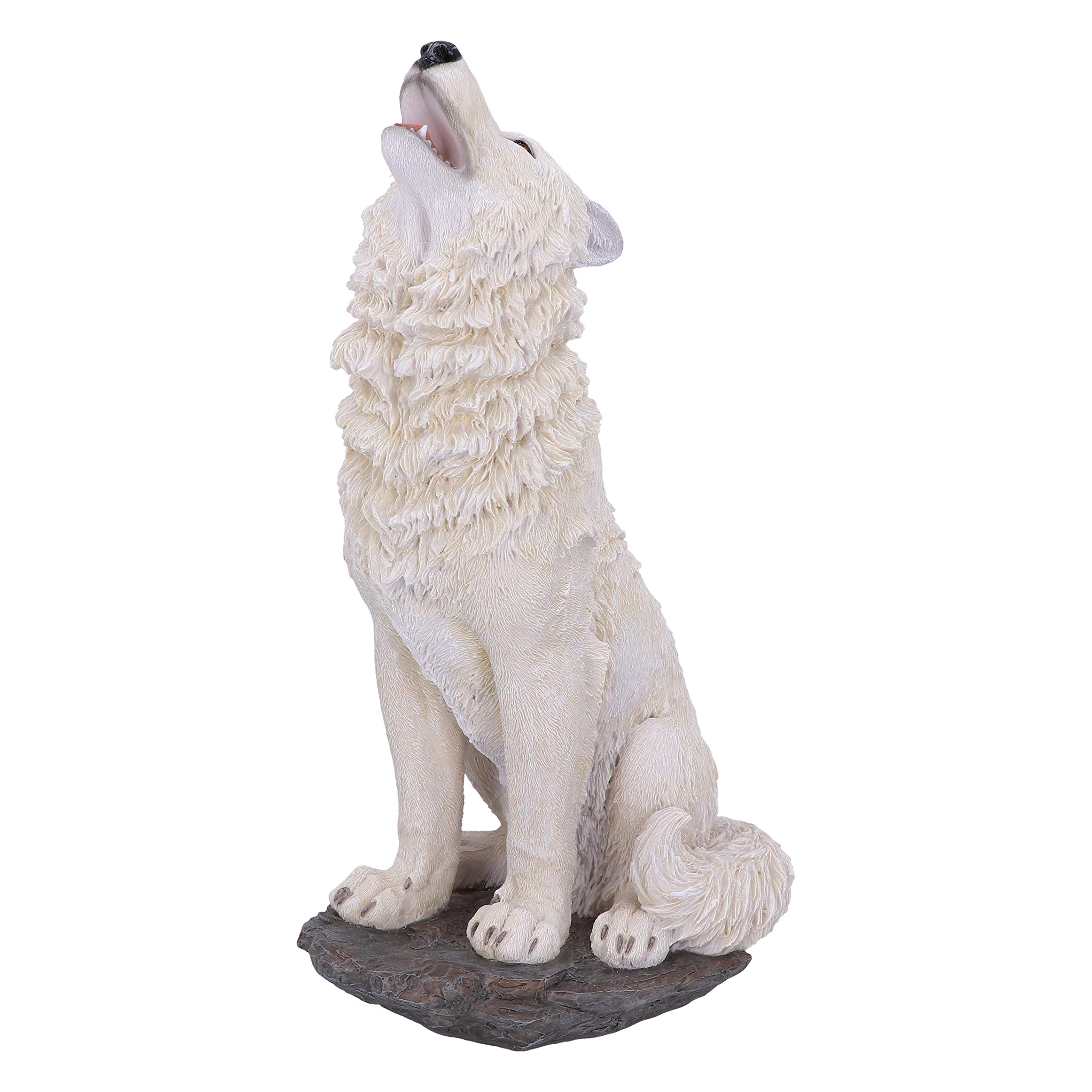 Nemesis Now Storms Cry Howling White Wolf Figure 41.5cm