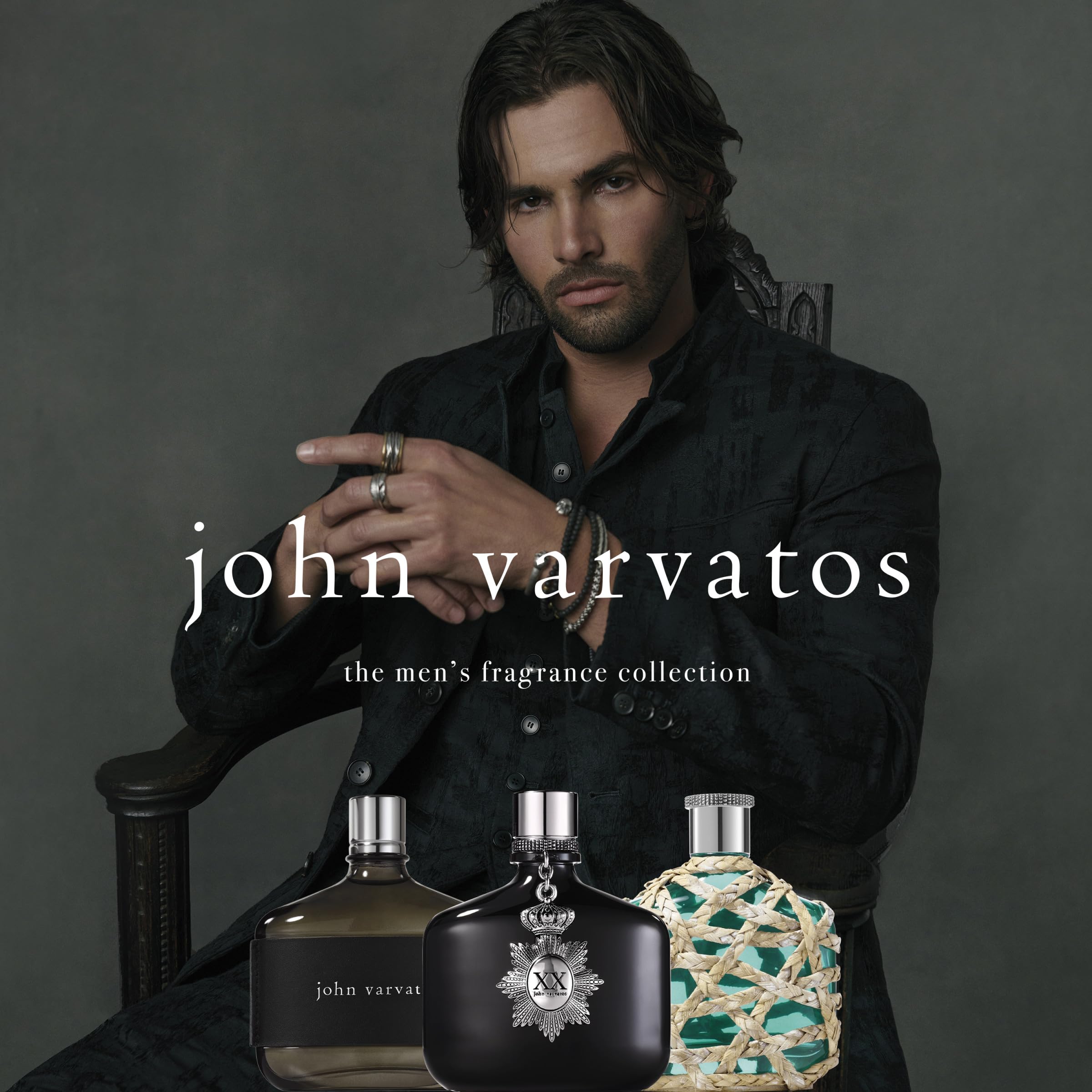 John Varvatos Men's Cologne Eau de Toilette EDT Spray, Spicy Woody Scent with Notes of Medjool Dates, Coriander Seed & Leather