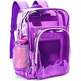 Neurora Clear Backpack Heavy Duty TPU Transparent Backpack for Sports,Work,Security Travel.